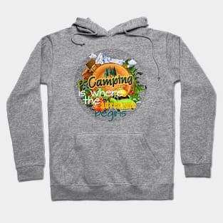 “Camping quote inspirations Hoodie